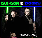 Qui Gon and Dooku Original 1024 x 768